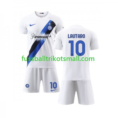 Fußballtrikots Inter Mailand Lautaro Martinez 10 Kinder 2023-2024 Kurzarm Auswärts-trikot kaufen